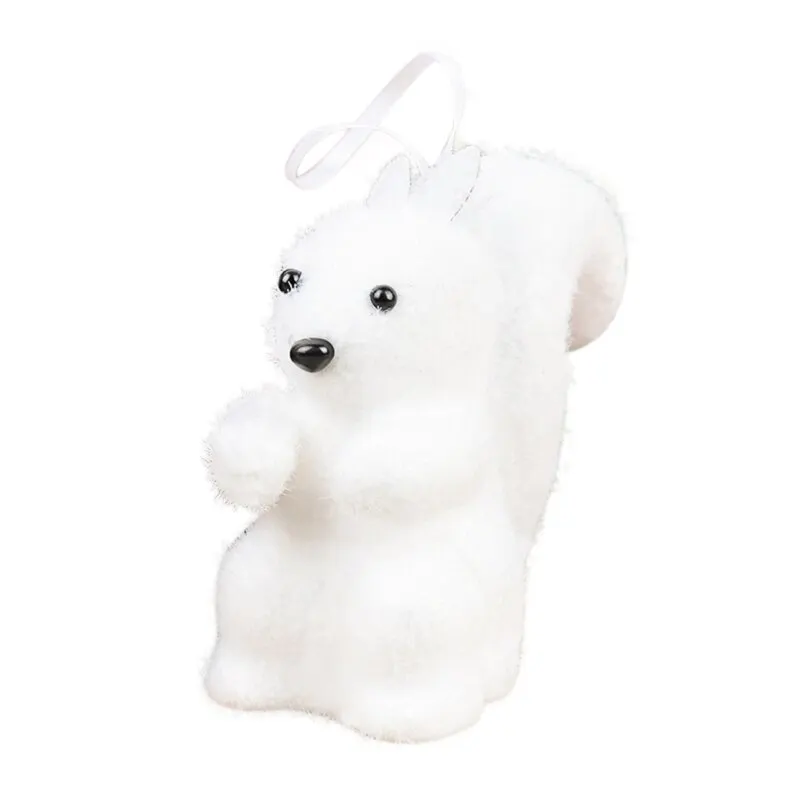 White squirrel Рождественская пена животное подвесное украшение милый пингвин Рождественская елка украшения праздничные вечерние поставки дешевые YH - Цвет: White squirrel