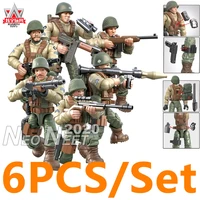 wwii ww2 usa army military soldier city police swat weapon accessories compatible mini figures building blocks bricks kids toys