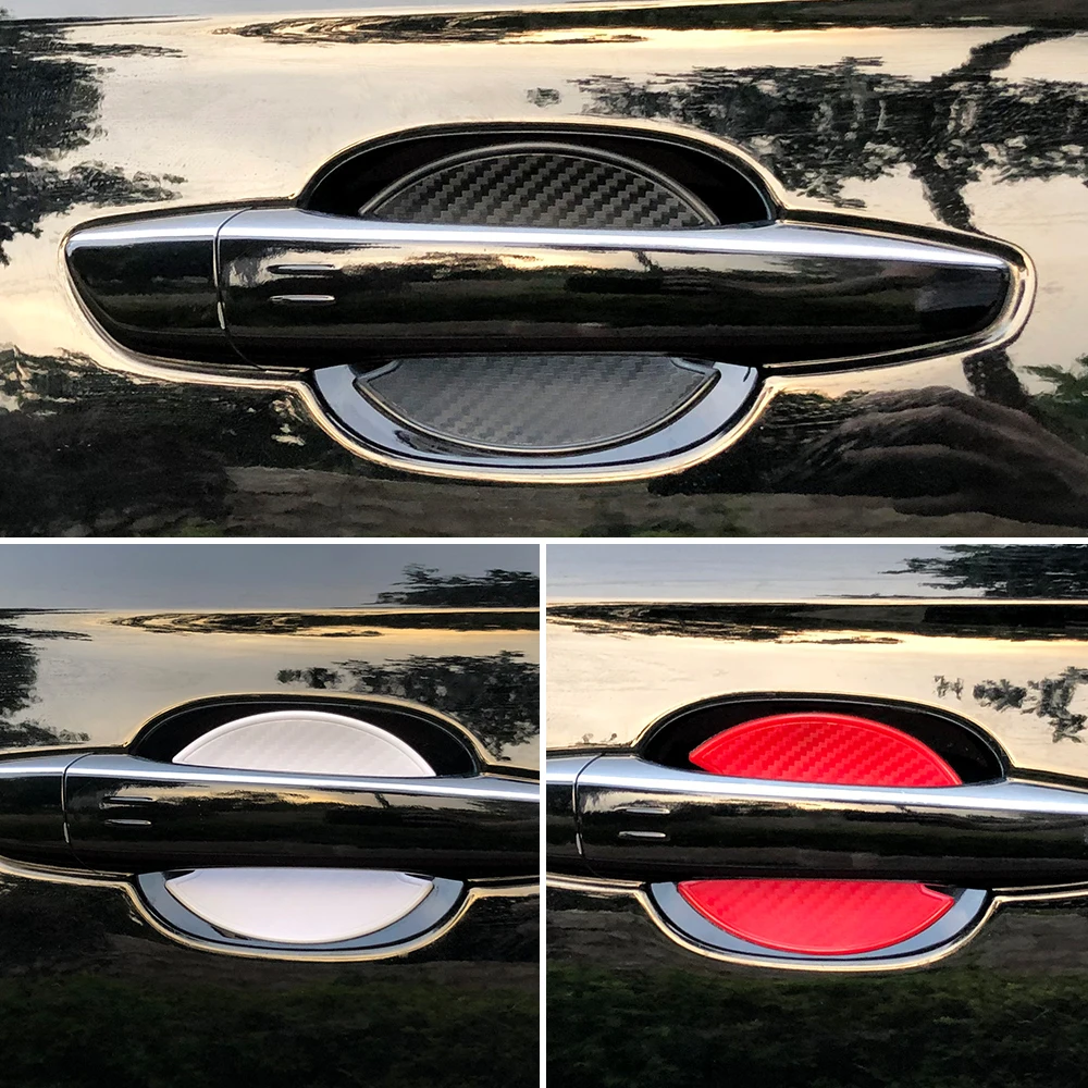 4шт. Ручка дверцы автомобиля. Крышка чашки. Защитная пленка от царапин.