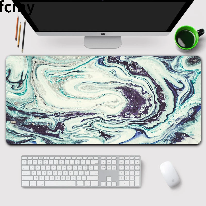 Art Strata Liquid Mouse Pad Large Gaming Mousepad Compute Mouse Mat Gamer Stitching Desk Mat Marble for PC Keyboard Mouse Carpet