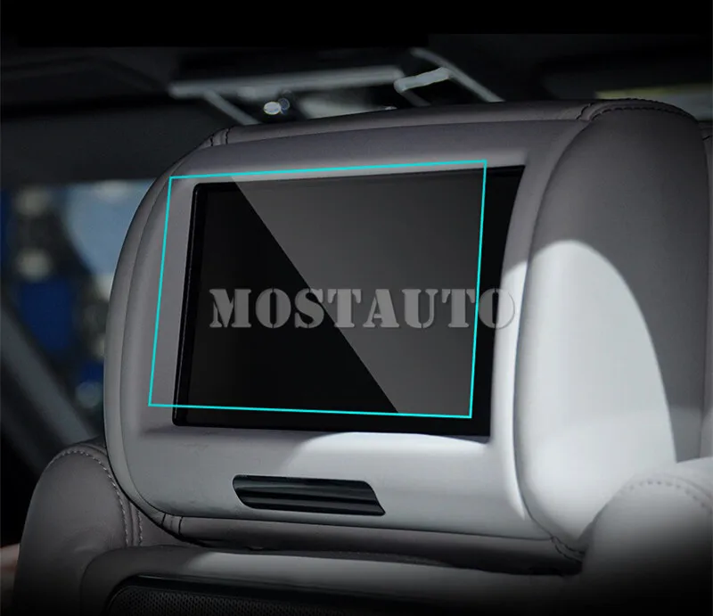 Закаленное Стекло подголовник сиденья автомобиля Защита для экрана телевизора