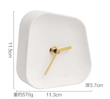 

Modern minimalist silent desk clock soft decoration furnishings home desk clock