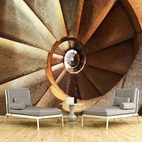 custom mural wallpaper modern abstract stone marble spiral stair creative art wall painting living room hotel papel de parede 3d