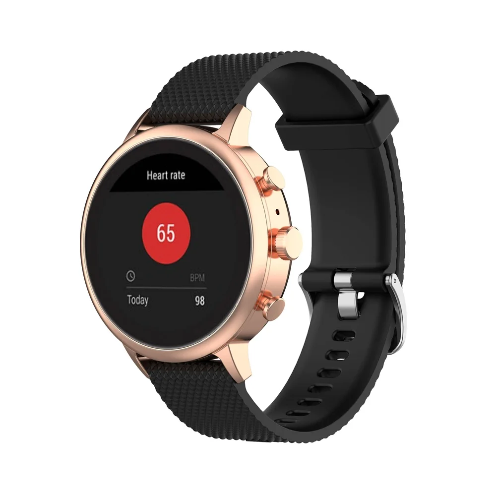 Цветной мягкий силиконовый ремешок для Fossil Women's Gen 4 Q Venture HR/женский