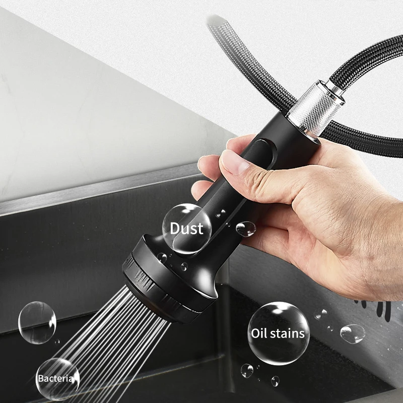 Современный Смеситель для кухонной раковины с высокой дугой из твердой латуни