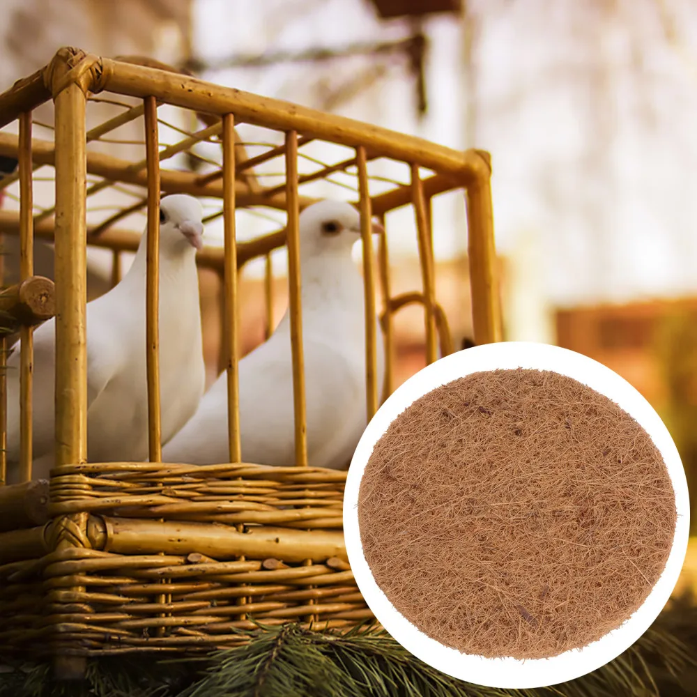 

10pcs Nest Accessory Bird Mat Coir Nest Mat Pigeon Nest Coir Pad Pet Supply