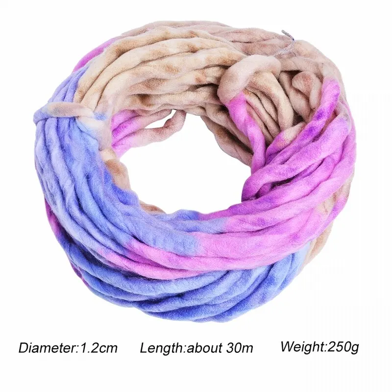 Толстая плотная пряжа из мягкой Мериносовой шерсти для рукоделия вязанное