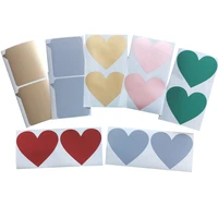 50pcspack heart high quality cool home game wedding message labels tickets promotional