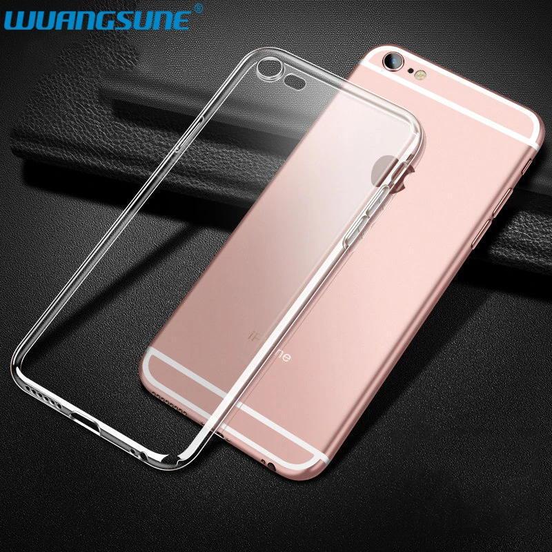 Ультратонкий ТПУ чехол для телефона iPhone 4 4S 5 5S SE 6 6S 7 8 plus X XS XR 11 Pro Max прозрачный