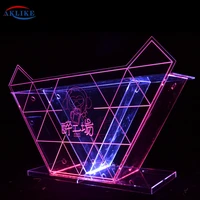 acrylic led dj booth bar table mixer controller sounds system equipment sound box bass speakers laser light dj table disco pion