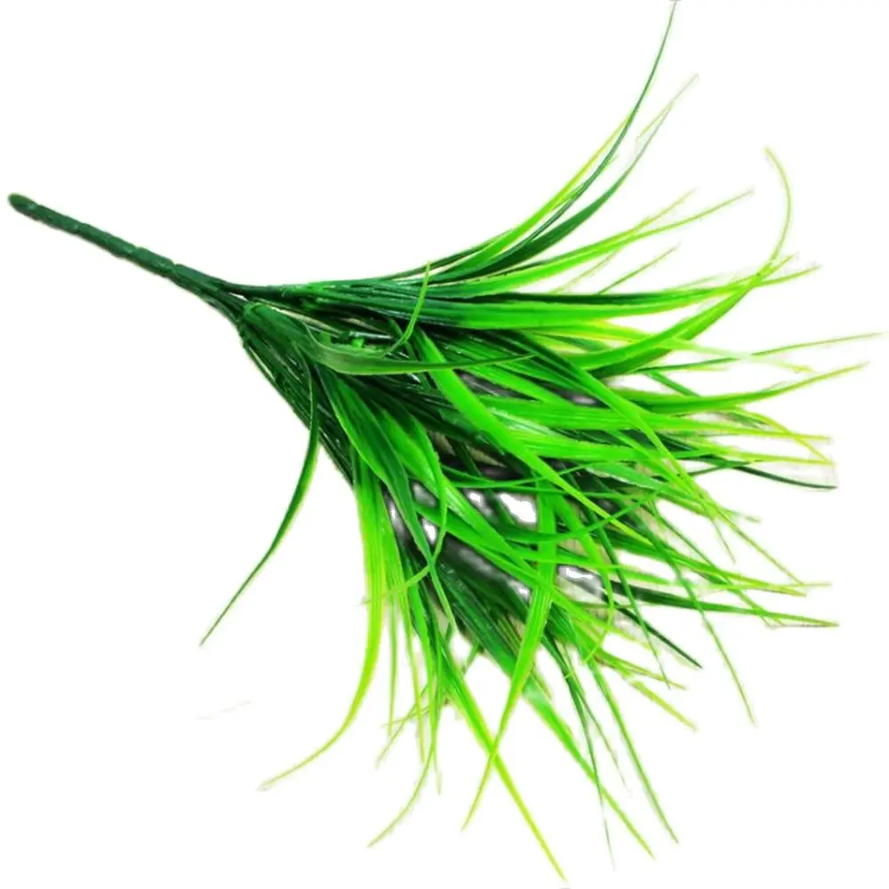 

7 Forks Simulation Grass Green Plants Flower Arrangement Home Office DIY Wedding Holiday Party Photography Furnishings Cheap