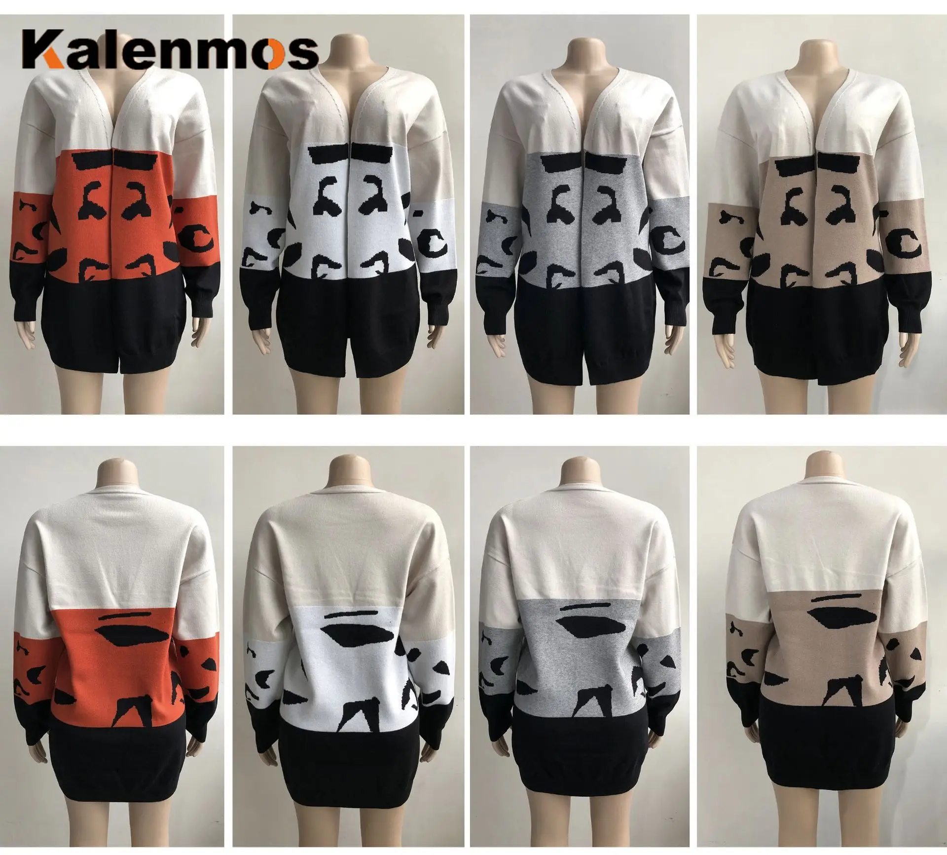 Женский длинный кардиган в стиле пэчворк бохо с длинным рукавом уличная одежда