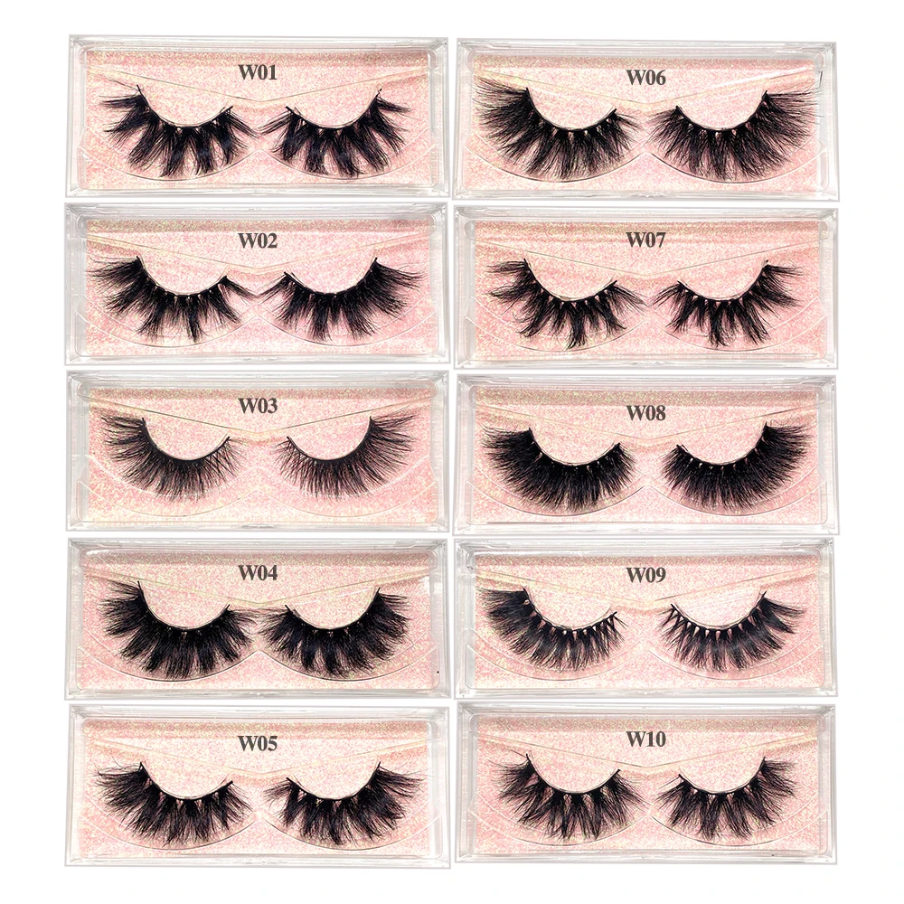 Ресницы норковые для наращивания 20 мм 6D