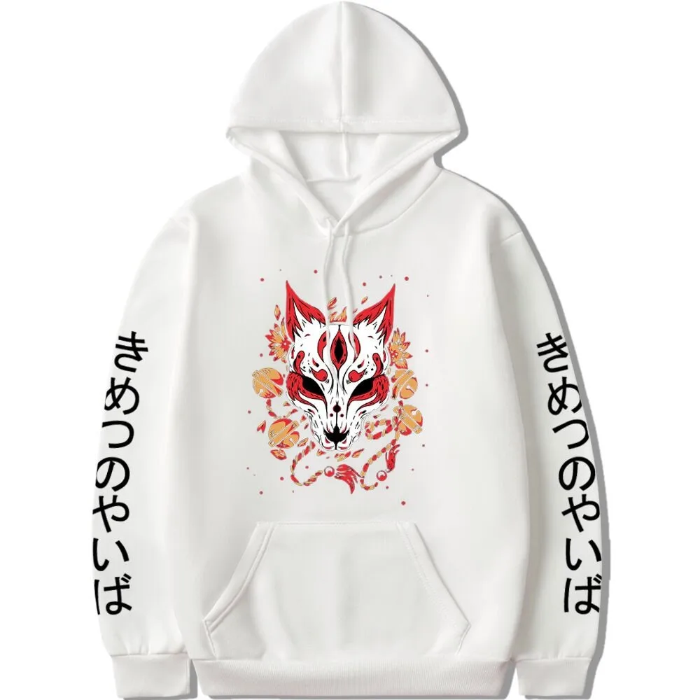 Японские толстовки в стиле Харадзюку с изображением рассекающих демонов мужские