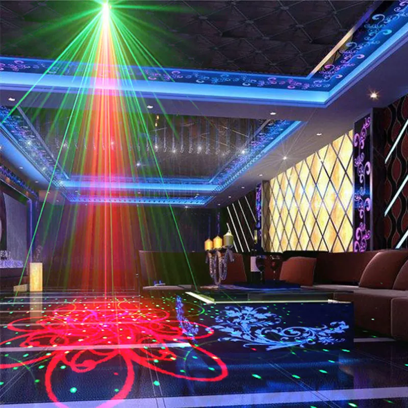 Мини диско вечевечерние лазерные огни и музыка Lumiere dj оборудование красный