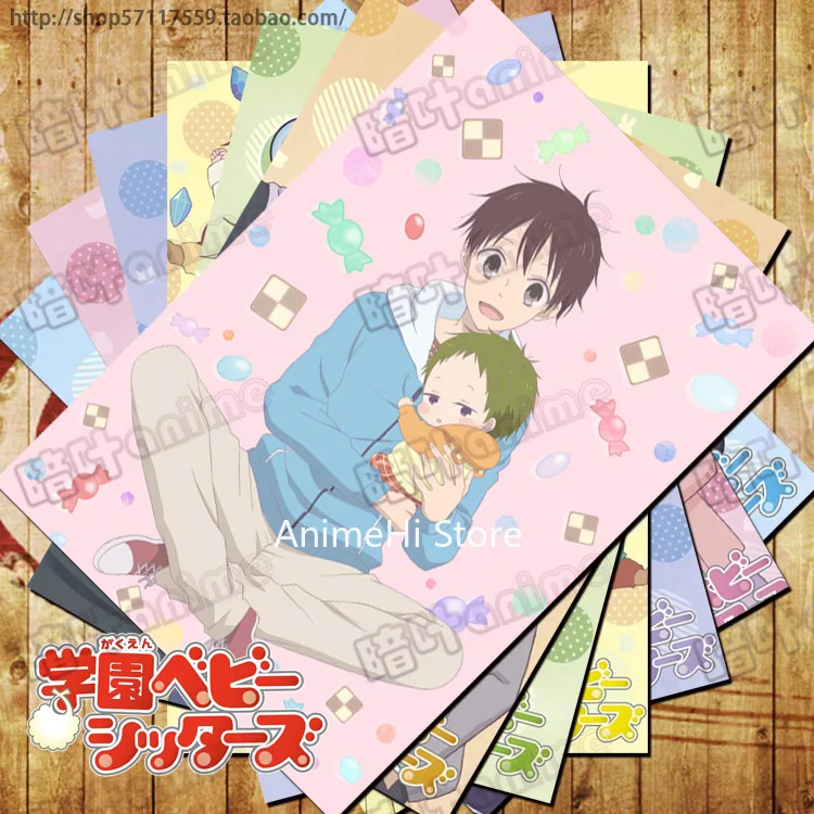 

10 pcs/set Anime School Babysitters posters wall pictures for Colletion A3 42x29CM Stickers