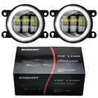 1 пара светодиодный туман светильник 30 Вт Автомобильные передние противотуманные фары DRL для Ford Focus Fusion Fiesta Transit край EcoSport Ranger C-Max Ka