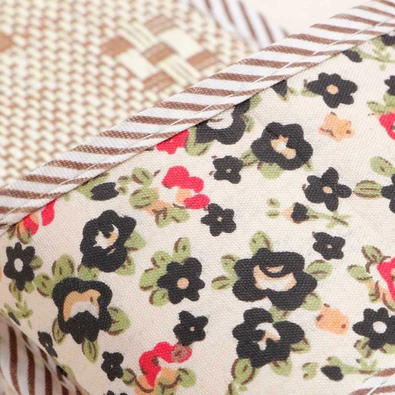 

Women/Men Linen Floral Home Indoor Slippers Open Toe Flax House Flat Slippers Shoes Flowers Printing New Soft