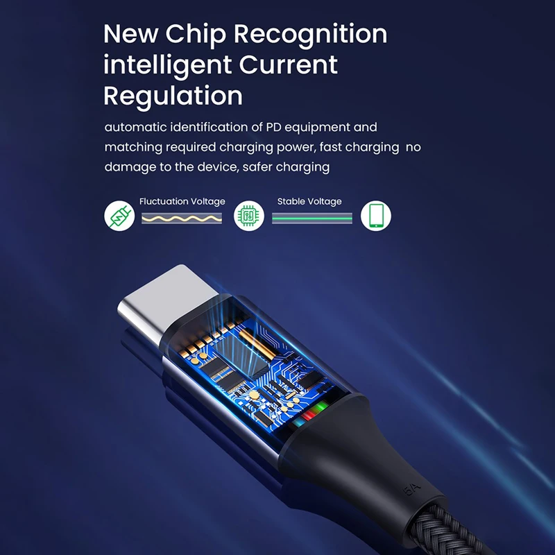 кабель с разъемом usb типа c type c 100w pd к