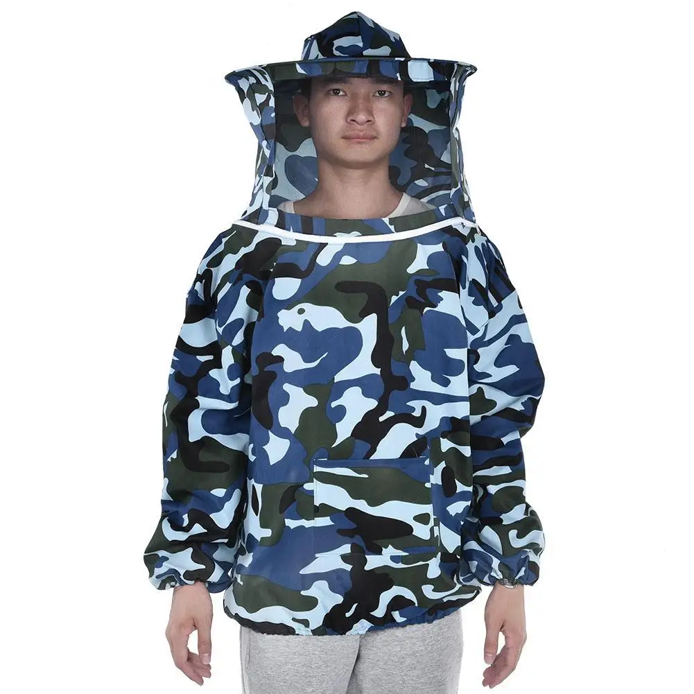 

Хлопковая одежда на все тело для пчеловодства, фата, капюшон, шляпа, одежда, куртка, защитный костюм для пчеловодства, костюм для пчеловодств...