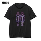 Мужская футболка с принтом фильмов ужасов, блестящая Футболка с принтом близнецов, с изображением кожи монстра, уникальная одежда, футболка с коротким рукавом, унисекс