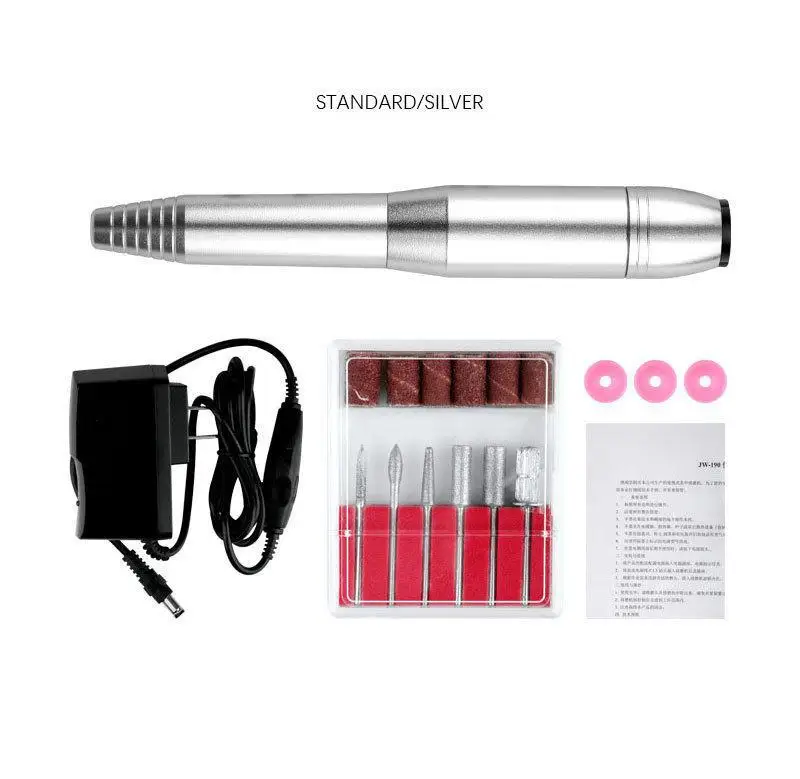 

New 12V Electric Nail Polishing Pen Nail Removal Machine All-aluminum Body Nail Polisher Compact and Portable Speed Adjustable