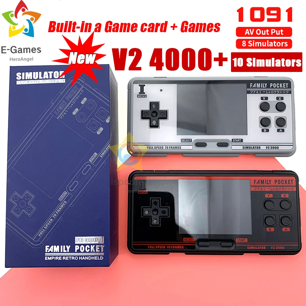 Портативная игровая консоль FC3000 1091 встроенных классических игр 8