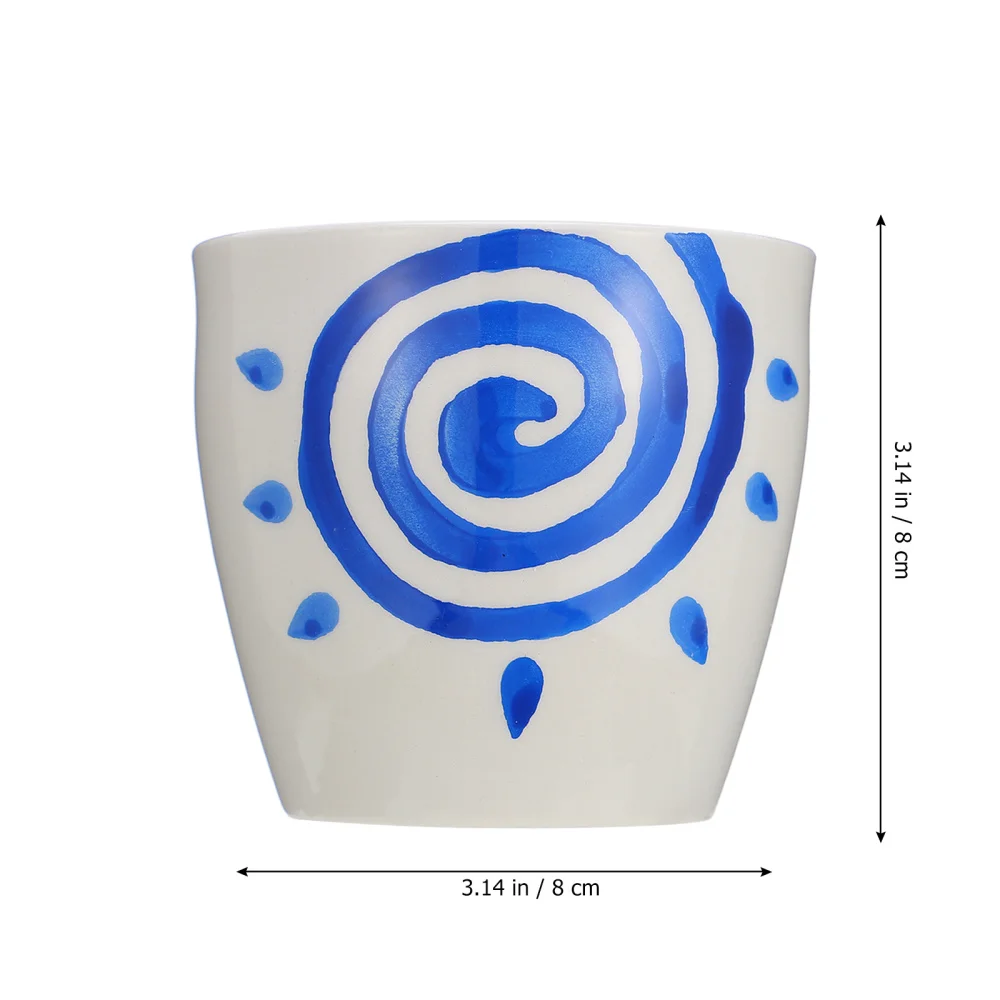 

6PCS Bonsai Container Succulent Planter Ceramic Plant Pot Home Decoration