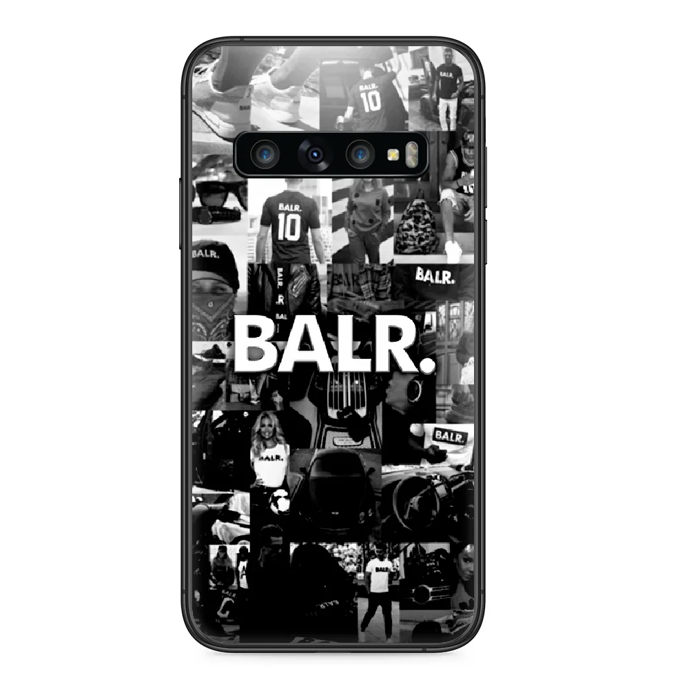 

Fashion Luxury Balr Brand Phone case For Samsung Galaxy Note S 8 9 10 20 Plus E Lite Uitra black cell cover trend coque pretty