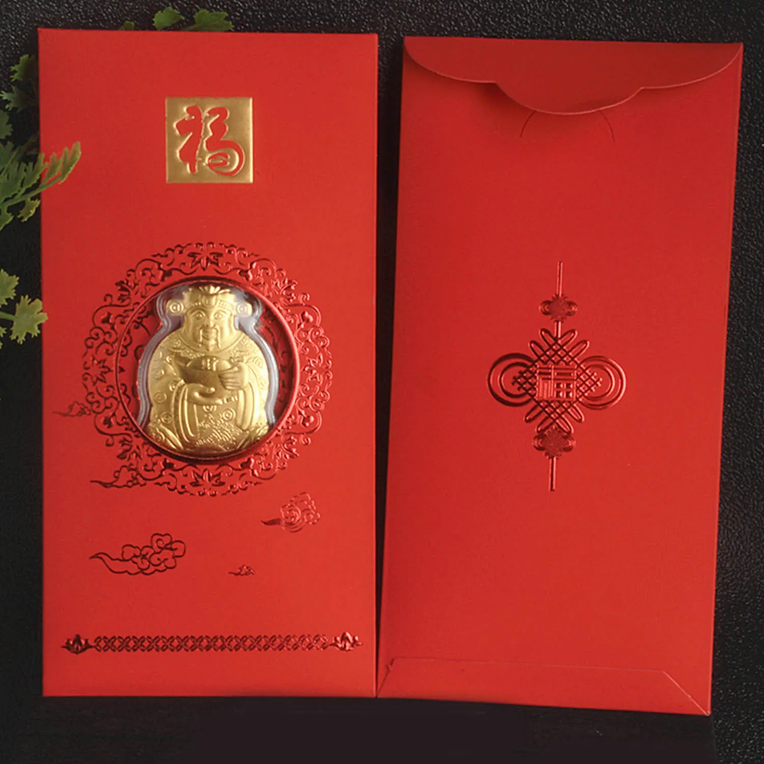 2020 китайский красный конверт Hong Bao карман для денег с крыса памятная монета