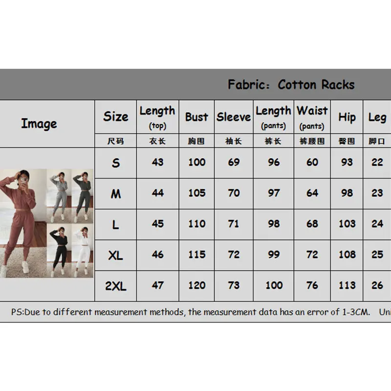 

Plus Size Solid 2 Piece Set Women Zipper Long Sleeve Cropped Top and Pants Tracksuits Casual Lounge Wear Sweatpants Outfits Pink