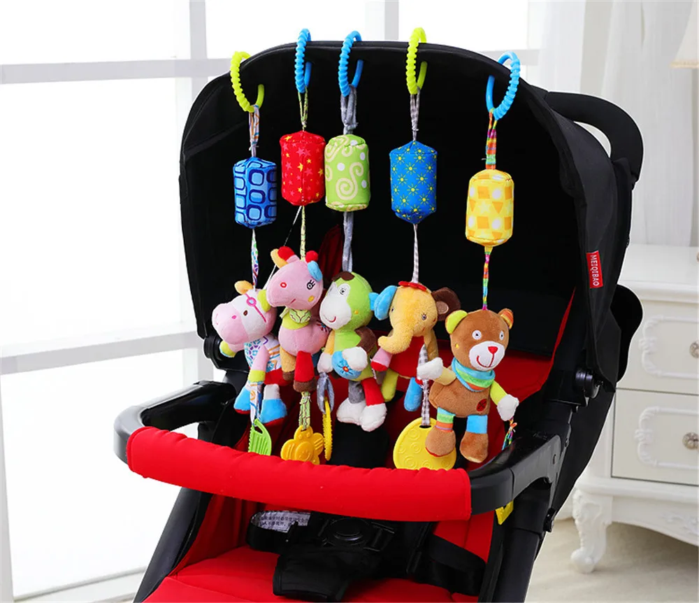 Детская погремушка детская коляска для детской кроватки милые животные