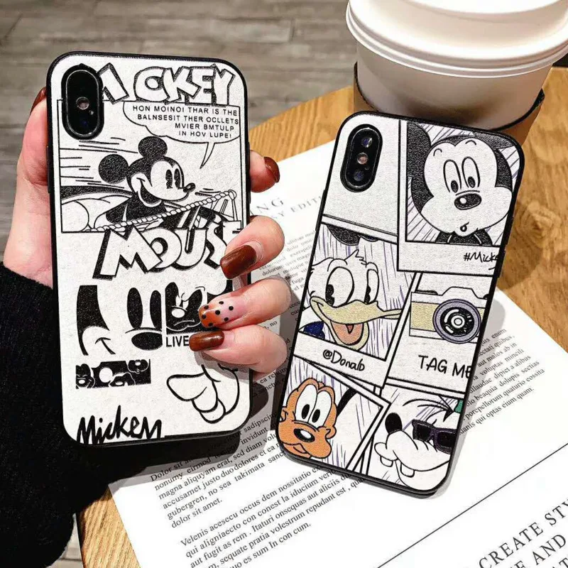 Милый Микки Дональд Дак Чехол для мобильного телефона iPhone X XS XR XSMax 8 7 6 6S PluSTPU