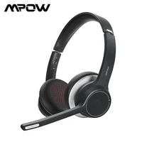 mpow upgraded hc5 wireless headphones bluetooth 5 0 headset with cvc8 0 noise cancelling microphone for phone pc computer xiaomi