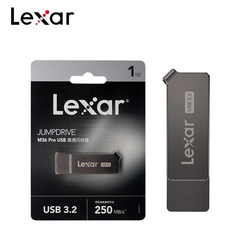 100% Оригинальный Lexar M36 Pro USB 3 2 флеш-накопитель 1Гб ТБ скоростью чтения до 250 МБ/с.