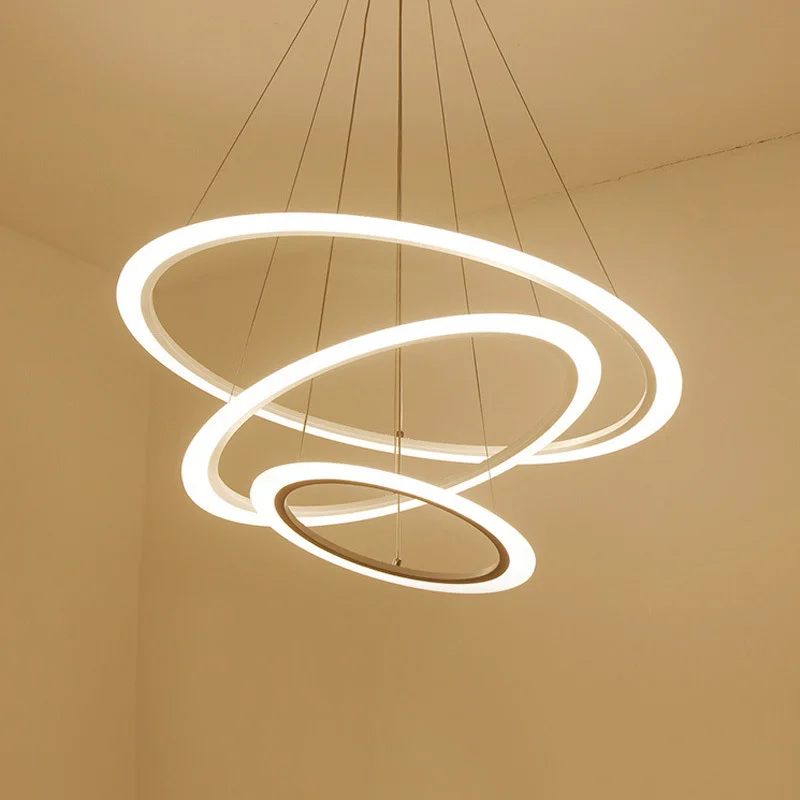 Круги современный светодиодный подвесные светильники для Гостиная потолочные с