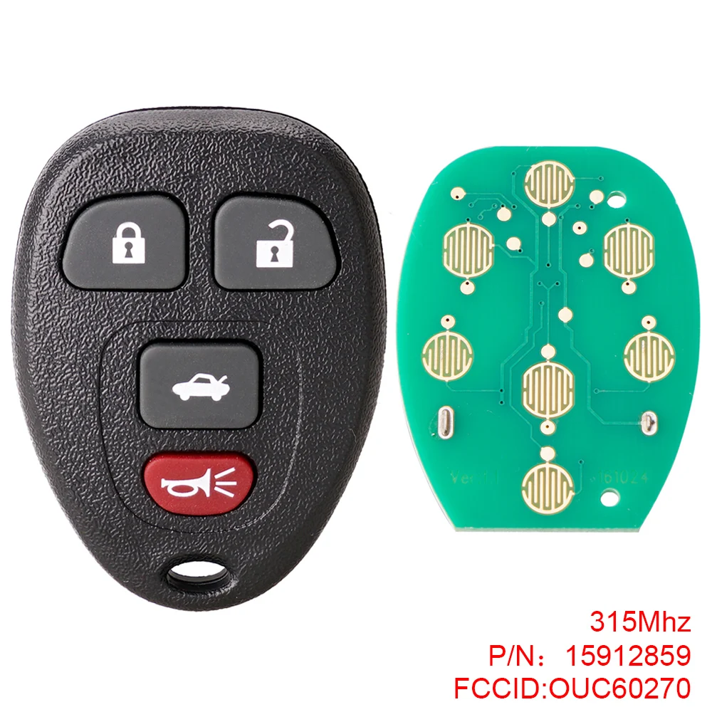 315 МГц 4 кнопки дистанционного управления без ключа для входа дистанционный