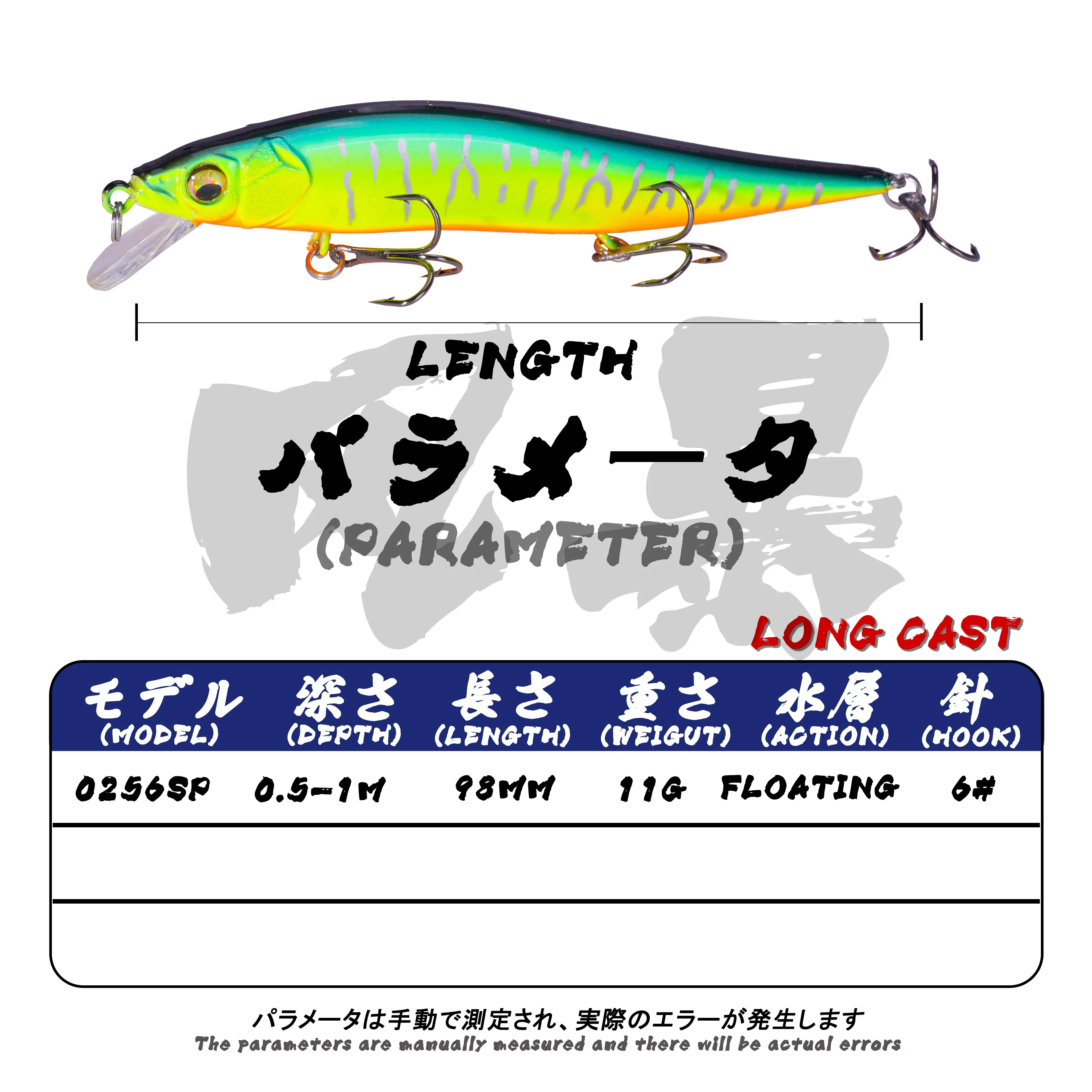 New Minnow Fishing Lure Wobblers  Hard Baits 10g 98mm 0.5-1m Isca Artificial Equipment Peche En Mer Accessories Pesca Leurre Dur