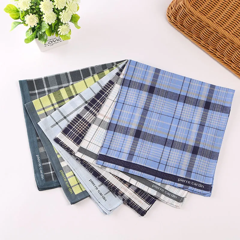 Высокое качество Мужские Винтажные клетчатые полосатые хлопковые носовые