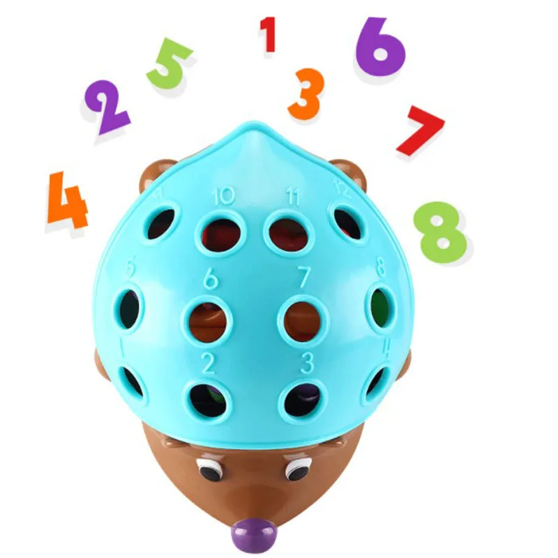 Магнитный червь Ежик Обучающие ресурсы Сортировщик с номерами мелкий мотор