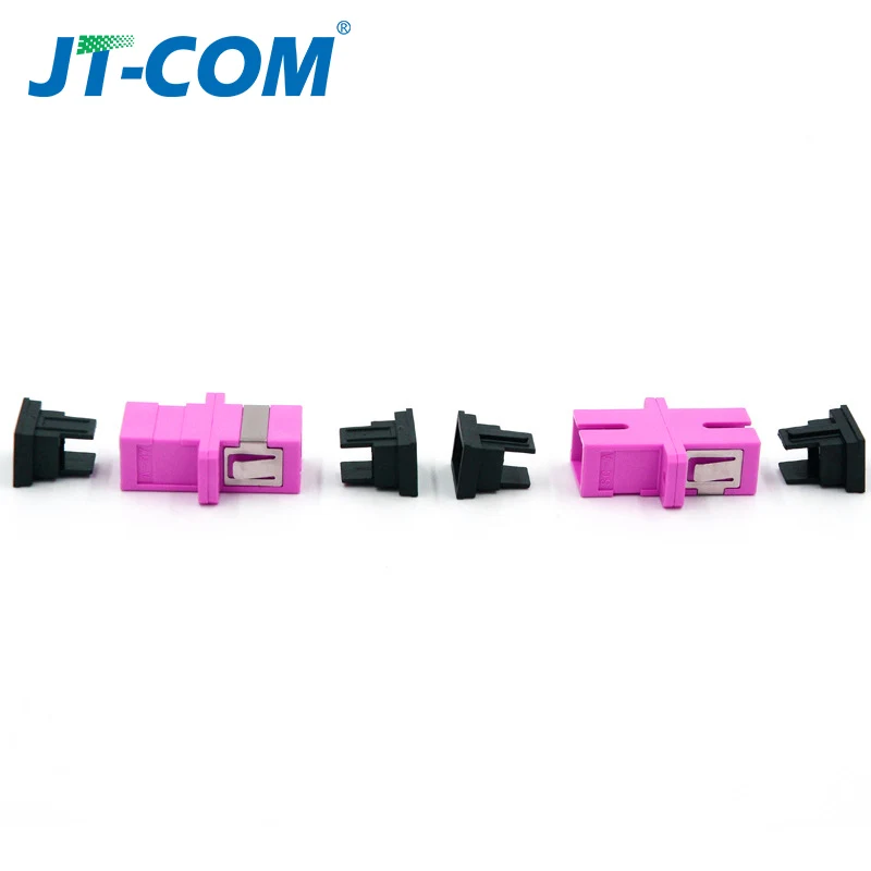 50 шт. SC симплексный волоконно оптический адаптер OM3 OM4 LC дуплексный волоконный