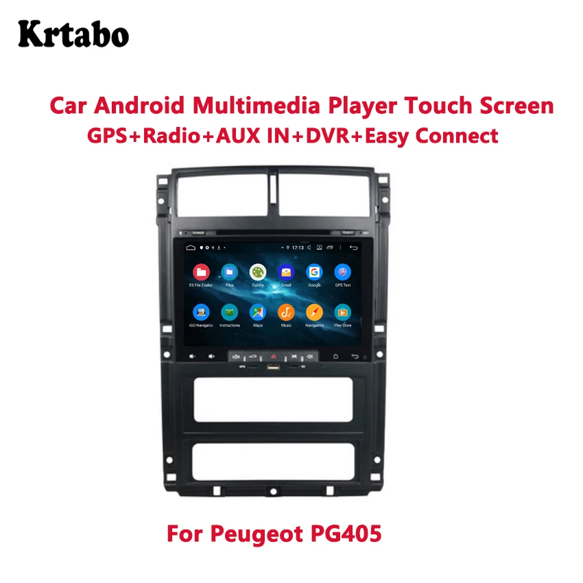 Автомобильный Радио Android мультимедийный плеер 4G RAM для Peugeot PG 405 GPS сенсорный экран