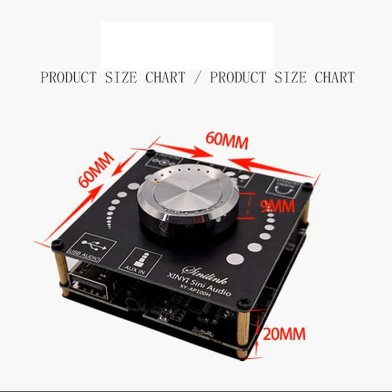XY-AP100L плата цифрового усилителя мощности 100 Вт + стерео Bluetooth 5 0 двухканальная