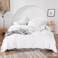 luxury 100 cotton duvet cover set high end bedding set queen king size 3pcs white black blue gray pink duvet cover
