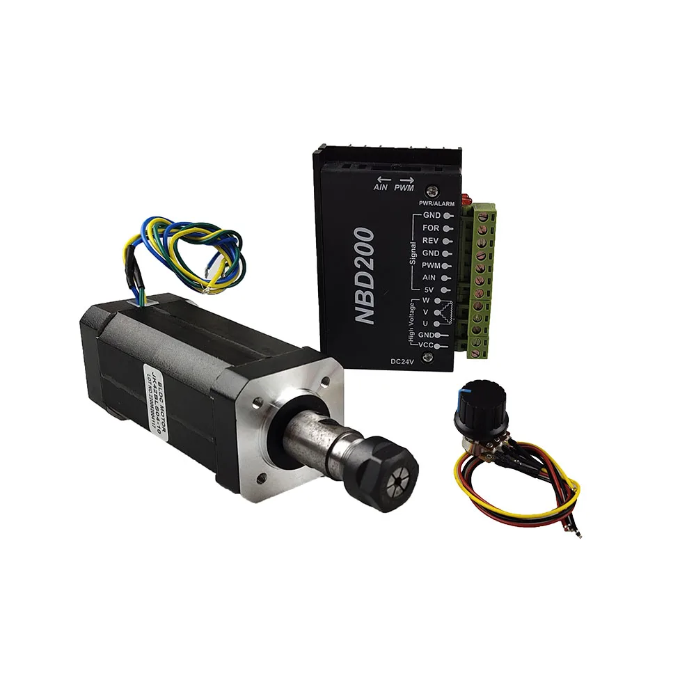 Высокоскоростной бесщеточный шпиндель 400 Вт 10800 об/мин постоянного тока