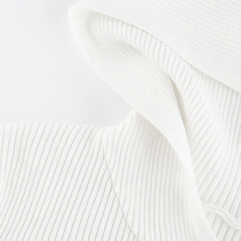 

Autumn Long Sleeve Basic Crop Top Shirt for Women Korean Fashion Streetwear Zipper Up Casual Knitted Shirt Female