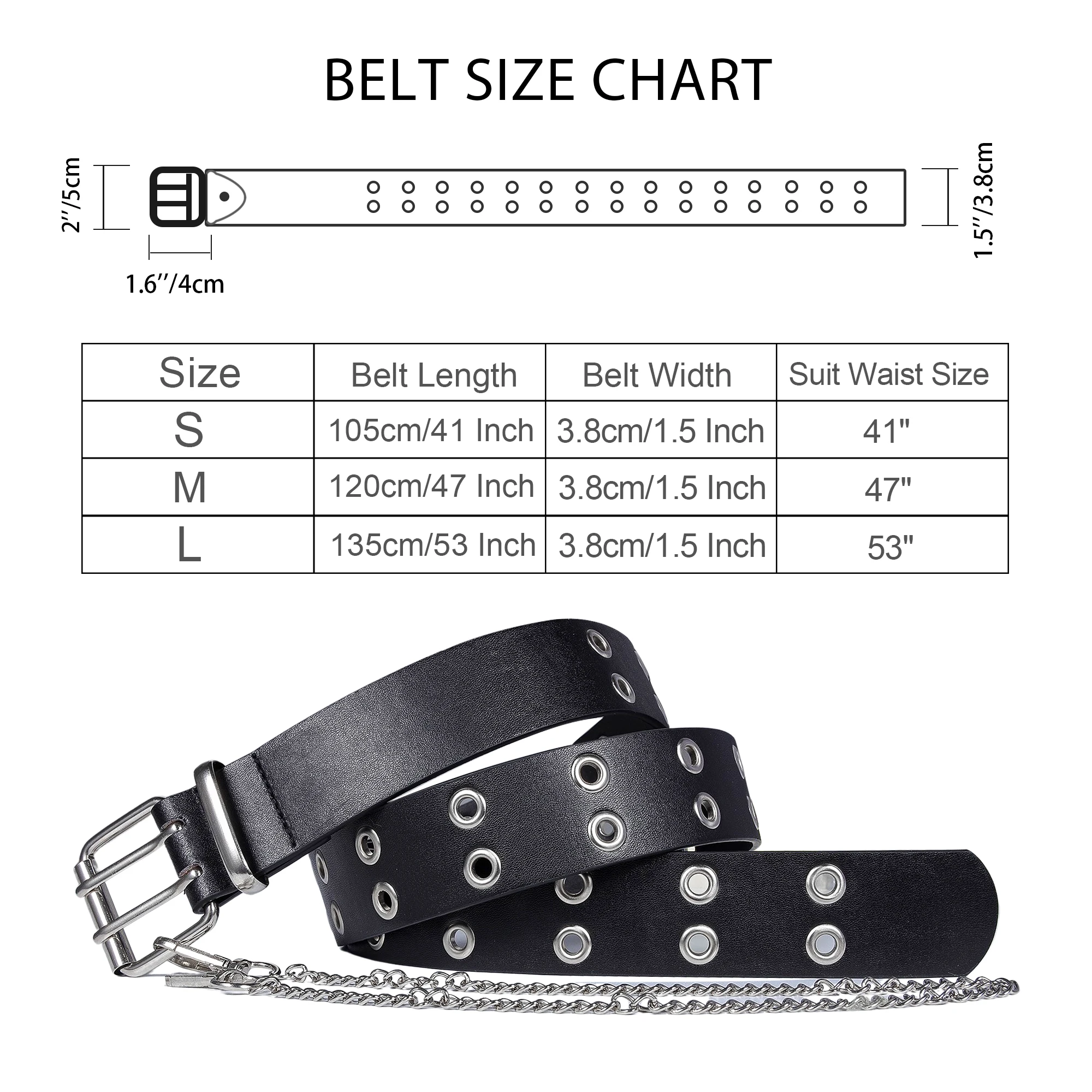 Fashion Alloy women Belts Chain luxury for Genuine Leather New style Pin Buckle Jeans Decorative Ladies Retro Punk |