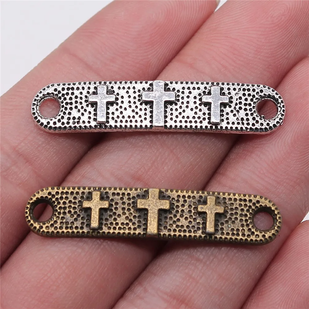 100 шт. 39x8 мм крестовой соединитель Подвески крестовой соединитель для изготовления ювелирных изделий крестовой соединитель подвеска