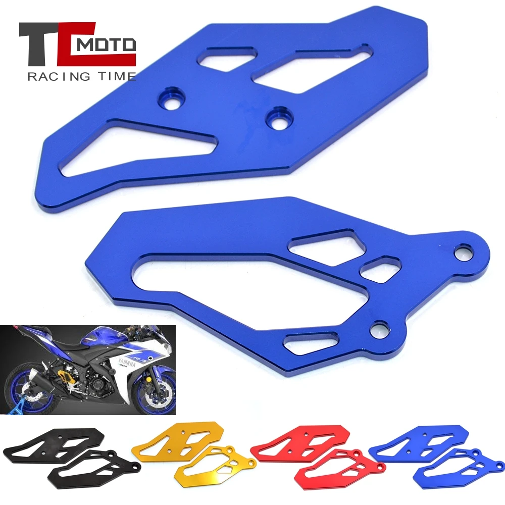 

Rearset Foot Pegs Footrest Mount Heel Guard Plates For Yamaha YZF R3 R25 2015-2020 YZF R3 ABS MT25 MT03 MT 03 25 2017-2020 2018