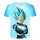 Футболка 3D для мальчиков, летняя футболка, футболка super Saiya God blue vegeta, детская одежда для мальчиков и девочек